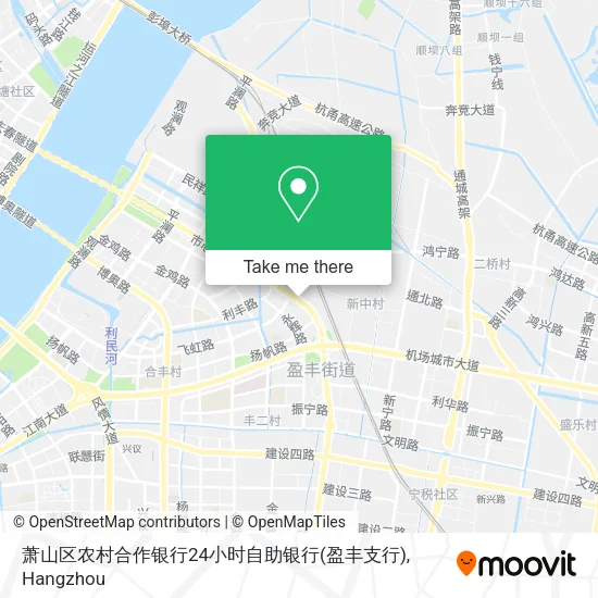 萧山区农村合作银行24小时自助银行(盈丰支行) map