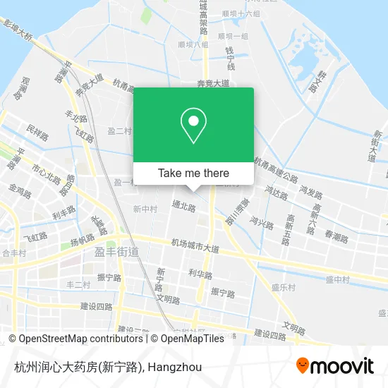 杭州润心大药房(新宁路) map