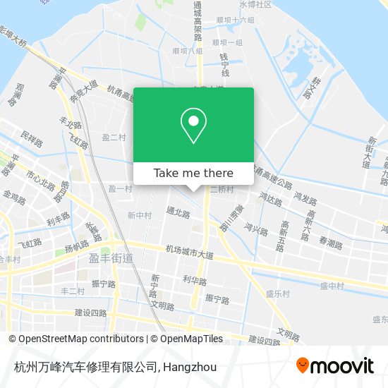 杭州万峰汽车修理有限公司 map