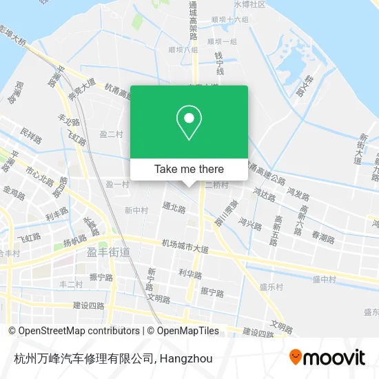 杭州万峰汽车修理有限公司 map
