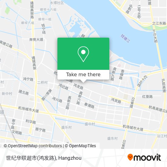 世纪华联超市(鸿发路) map