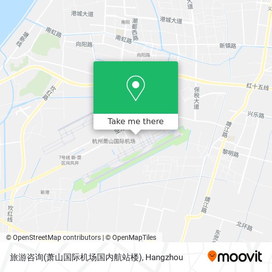 旅游咨询(萧山国际机场国内航站楼) map