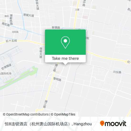 恒8连锁酒店（杭州萧山国际机场店） map