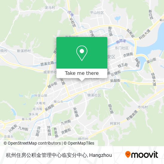 杭州住房公积金管理中心临安分中心 map