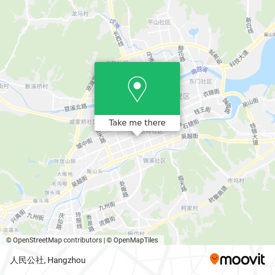 人民公社 map