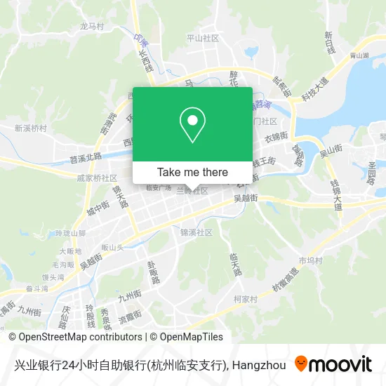 兴业银行24小时自助银行(杭州临安支行) map