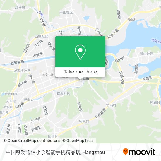 中国移动通信小余智能手机精品店 map