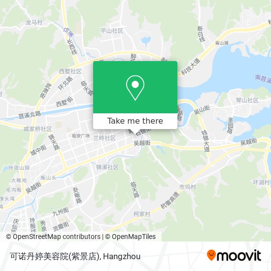 可诺丹婷美容院(紫景店) map