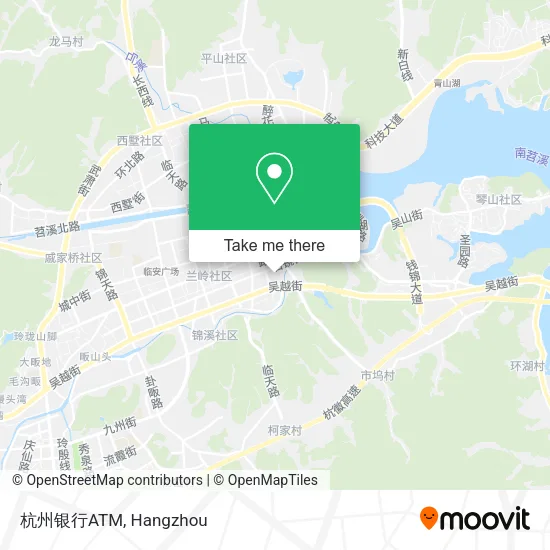 杭州银行ATM map