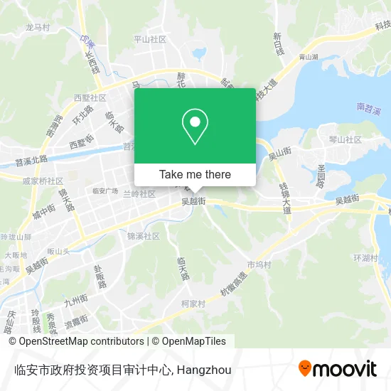 临安市政府投资项目审计中心 map