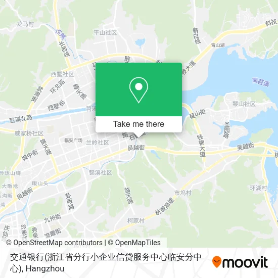交通银行(浙江省分行小企业信贷服务中心临安分中心) map