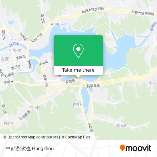 中都游泳池 map