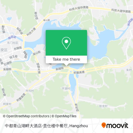 中都青山湖畔大酒店-贵仕楼中餐厅 map