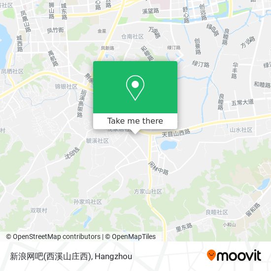 新浪网吧(西溪山庄西) map