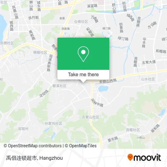 禹倡连锁超市 map