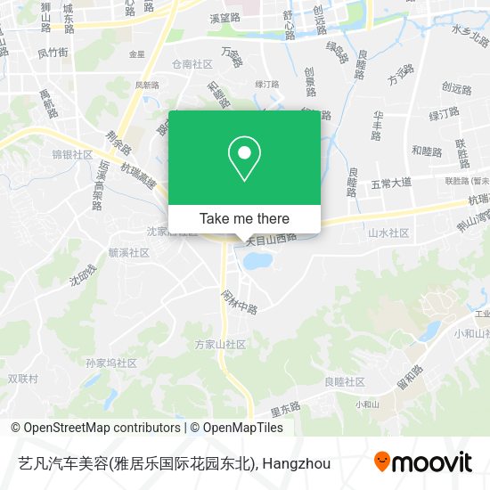 艺凡汽车美容(雅居乐国际花园东北) map