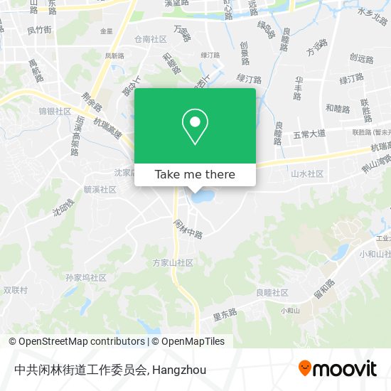 中共闲林街道工作委员会 map