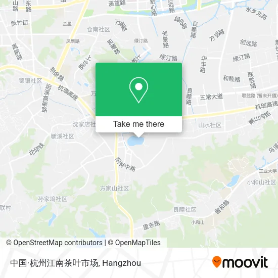 中国·杭州江南茶叶市场 map