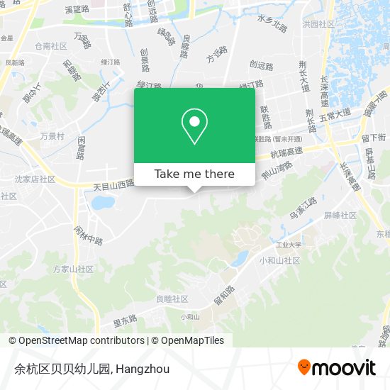 余杭区贝贝幼儿园 map