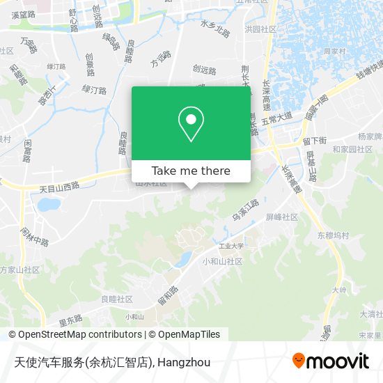 天使汽车服务(余杭汇智店) map