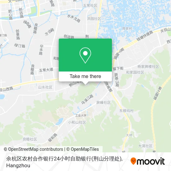 余杭区农村合作银行24小时自助银行(荆山分理处) map