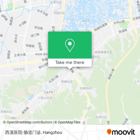 西溪医院-肠道门诊 map