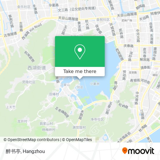 醉书亭 map