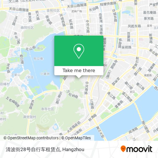 清波街28号自行车租赁点 map