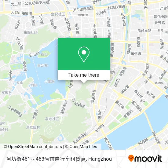 河坊街461～463号前自行车租赁点 map