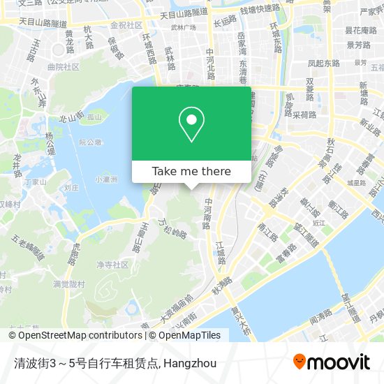 清波街3～5号自行车租赁点 map
