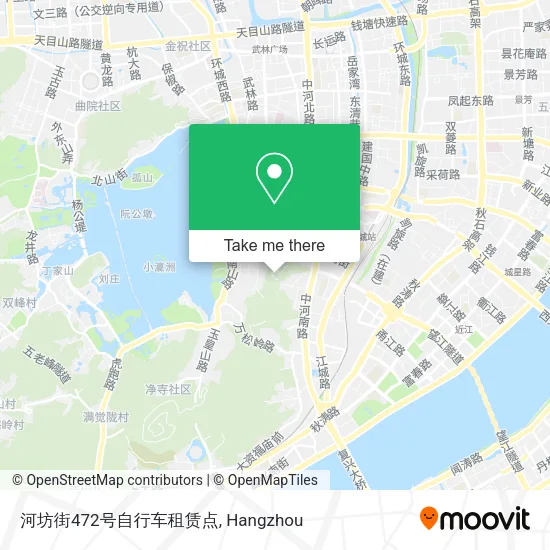 河坊街472号自行车租赁点 map