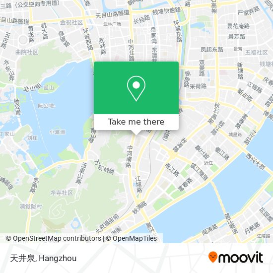 天井泉 map