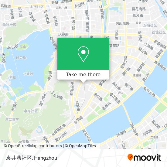 袁井巷社区 map