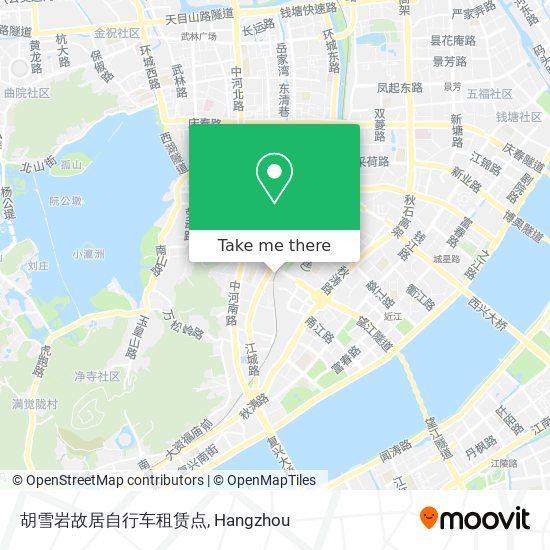 胡雪岩故居自行车租赁点 map