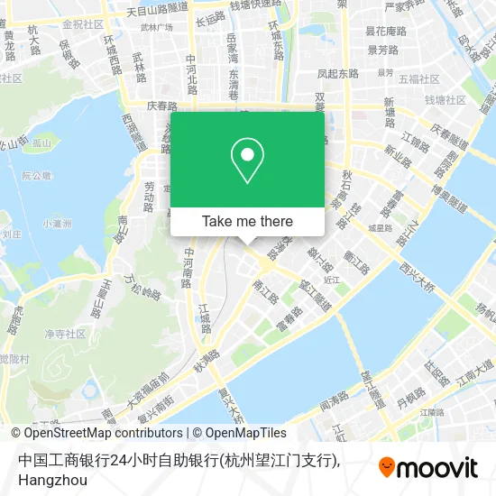 中国工商银行24小时自助银行(杭州望江门支行) map