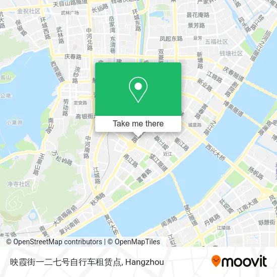 映霞街一二七号自行车租赁点 map