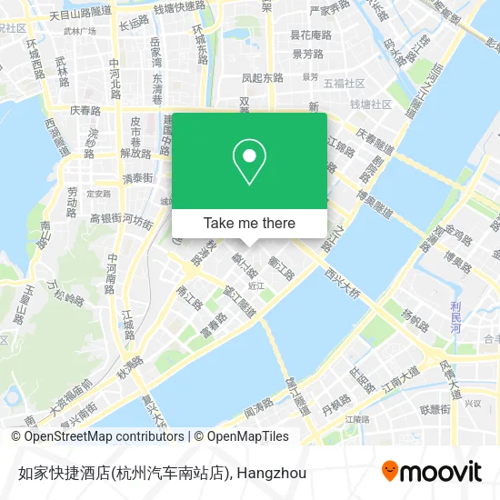 如家快捷酒店(杭州汽车南站店) map