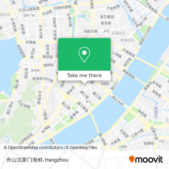 舟山沈家门海鲜 map