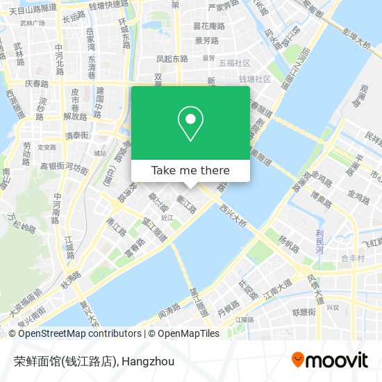 荣鲜面馆(钱江路店) map