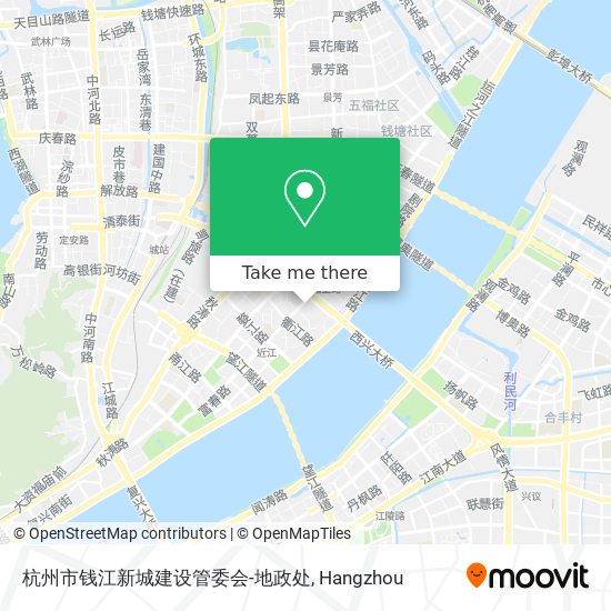 杭州市钱江新城建设管委会-地政处 map