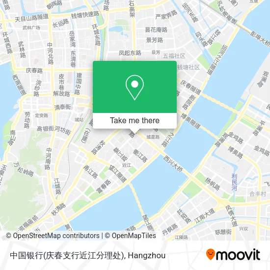 中国银行(庆春支行近江分理处) map