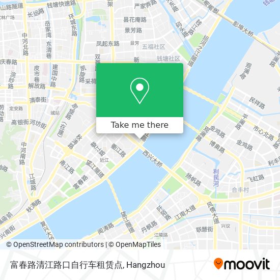 富春路清江路口自行车租赁点 map