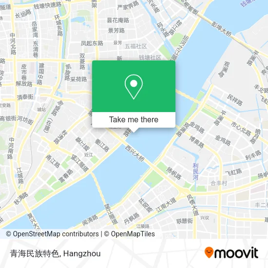 青海民族特色 map