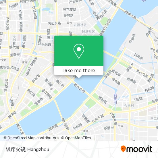 钱席火锅 map
