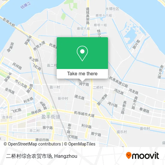 二桥村综合农贸市场 map