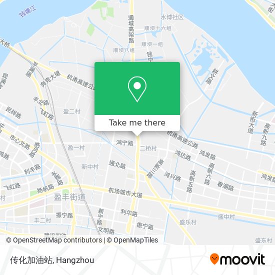 传化加油站 map