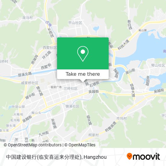 中国建设银行(临安喜运来分理处) map