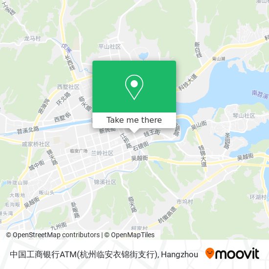 中国工商银行ATM(杭州临安衣锦街支行) map