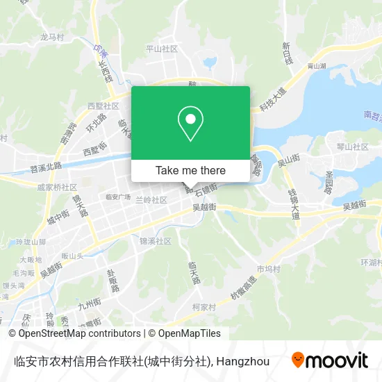 临安市农村信用合作联社(城中街分社) map
