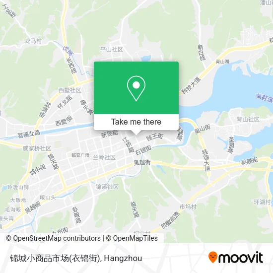 锦城小商品市场(衣锦街) map